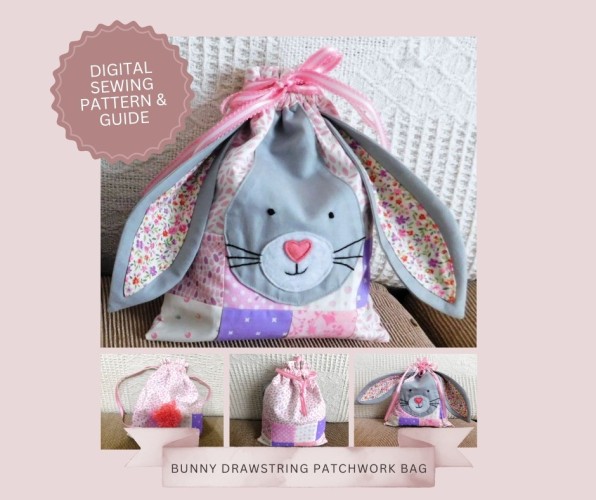 Bunny Patchwork Bag Pattern and Guide