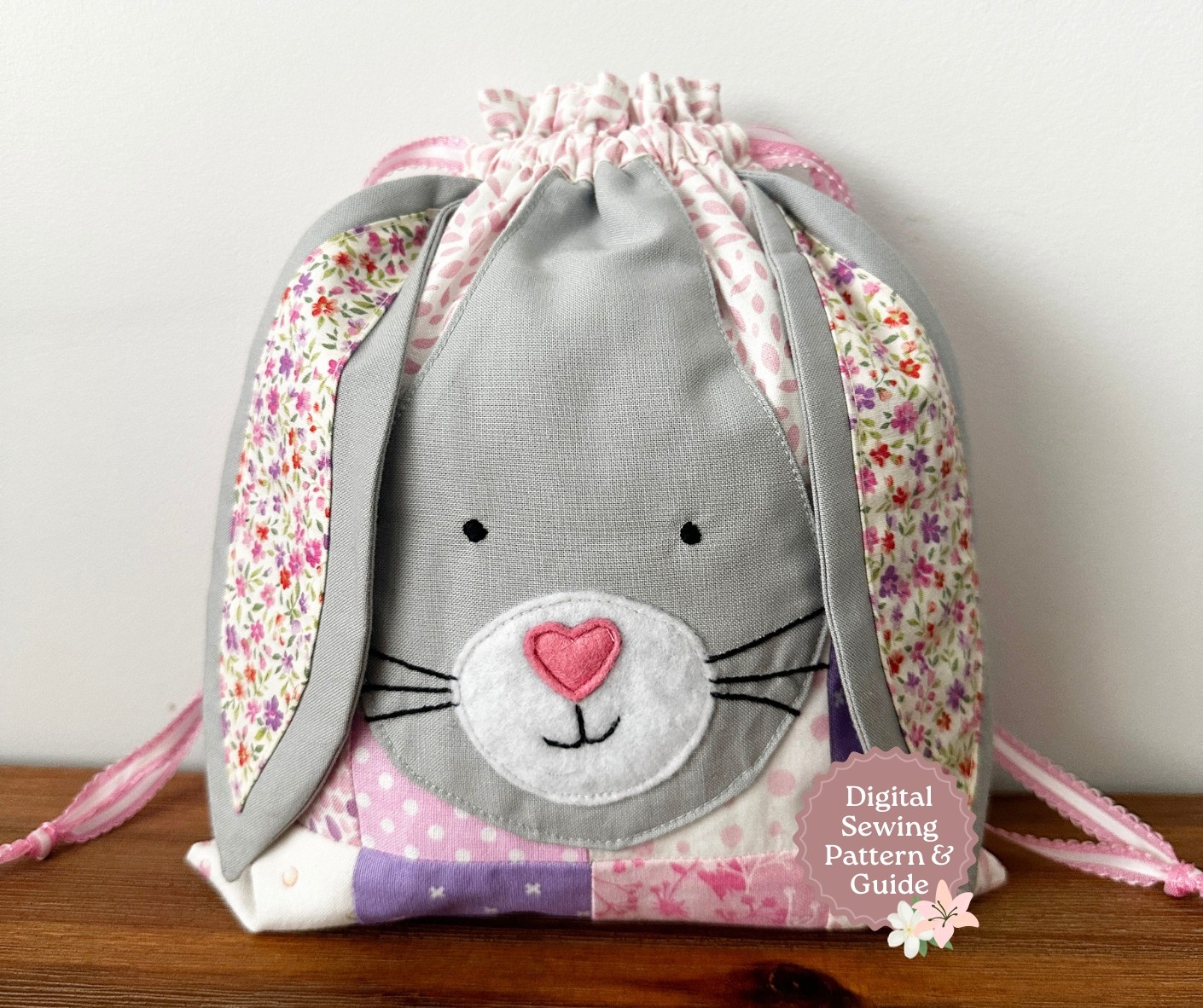 Bunny Patchwork Bag Pattern and Guide