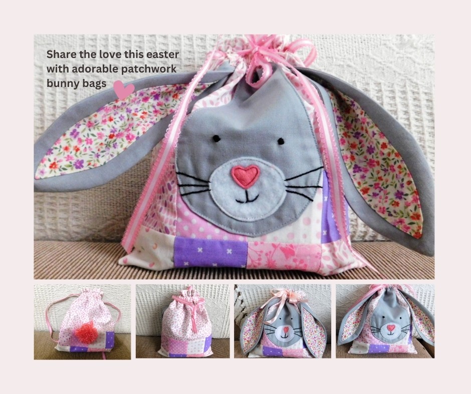 Bunny Patchwork Bag Pattern and Guide