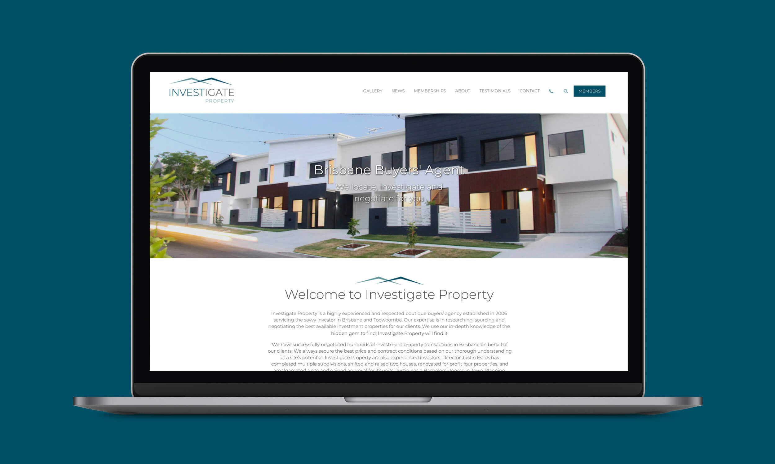 Investigate Property website design preview