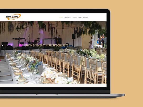 Dancetime Website Design